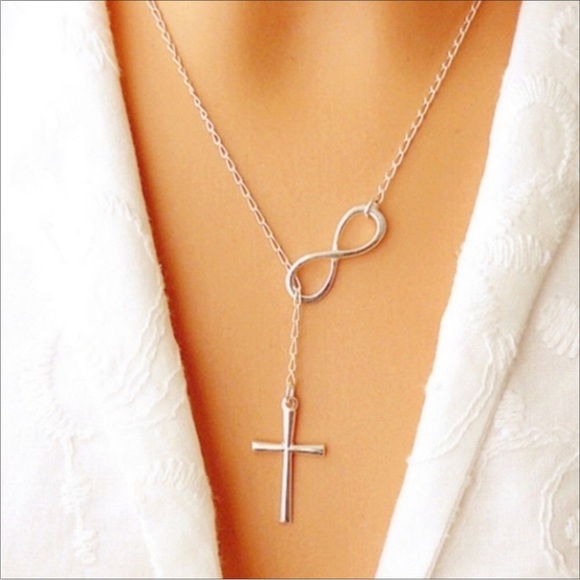 Golden Threads Jewelry - 🎉2x HP🎊Cross Infinity Necklace Silver Color